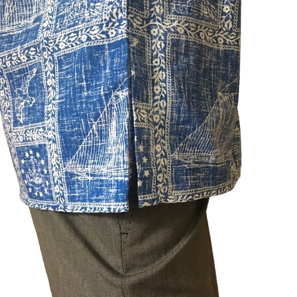 REYN Spooner Authentic Vintage Hawaiian Shirt Top Tiki Nautical Theme NWOT - Picture 5 of 10